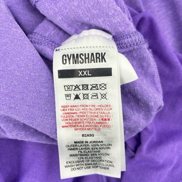 Gymshark Shorts Womens Purple Vital Seamless 2 In 1 Wicking XXL - Picture 5 of 5